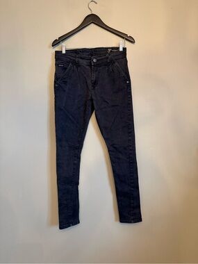 Vintage Y2K Versace Jeans Moto Biker Denim / Medusa Designer Jeans
